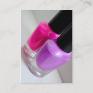 Cartes de visite de vernis à ongles