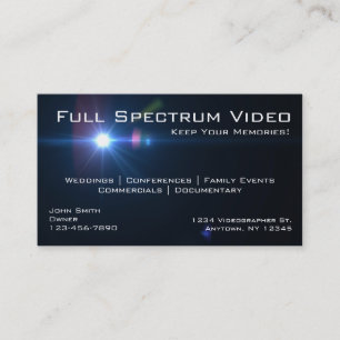 Cartes de visite de Videographer