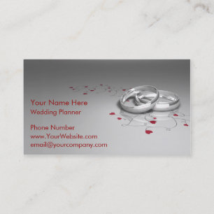 Cartes de visite de wedding planner