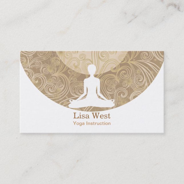 Cartes de visite de yoga (Devant)