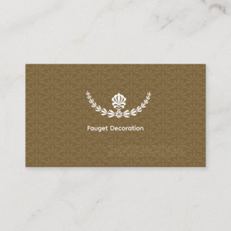 Cartes de visite décoration de robinet simple or
