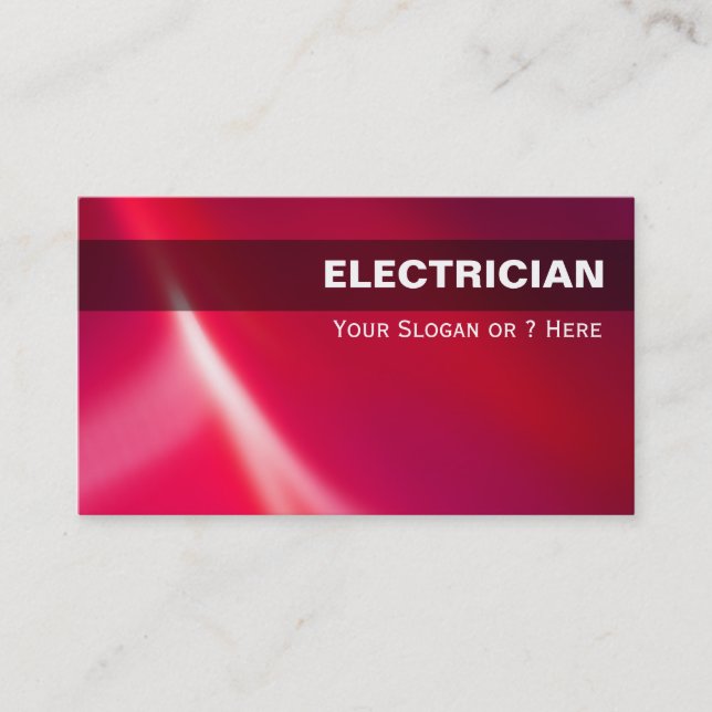 Cartes de visite d'électricien (Devant)