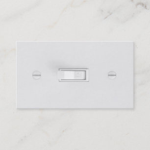Cartes de visite d'électricien (interrupteur de