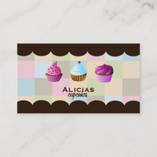 cartes de visite délicieux de petit gâteau