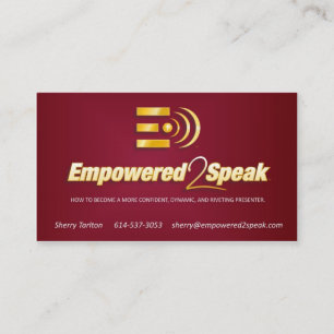 Cartes de visite d'Empowered2Speak