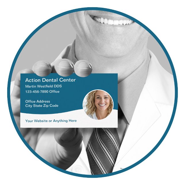 Cartes de visite dentaires de Smile moderne (Créateur téléchargé)