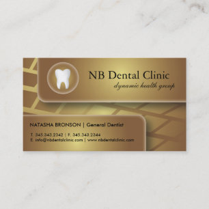 Cartes de visite dentaires/Général Dentist