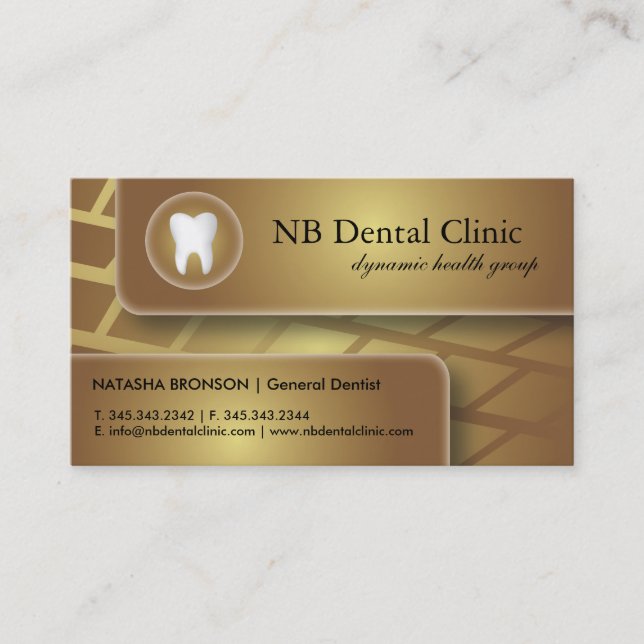 Cartes de visite dentaires/Général Dentist (Devant)