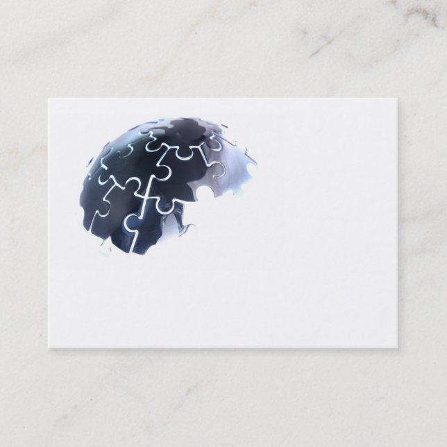 Cartes de visite denteux de lueur de la terre (Devant)