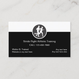 Cartes de visite d'entraînement sportif