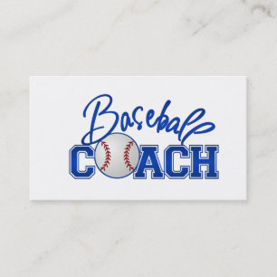 Cartes de visite d'entraîneur de base-ball