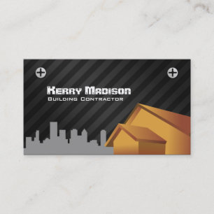 Cartes de visite d'entrepreneur de bâtiment
