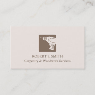 Cartes de visite d'entreprise de menuiserie avec i