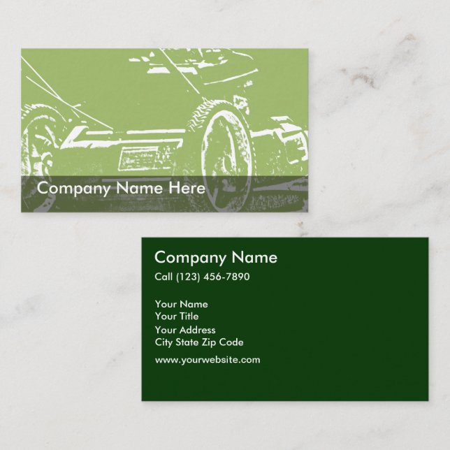 Cartes de visite d'entretien de pelouse (Devant / Derrière)