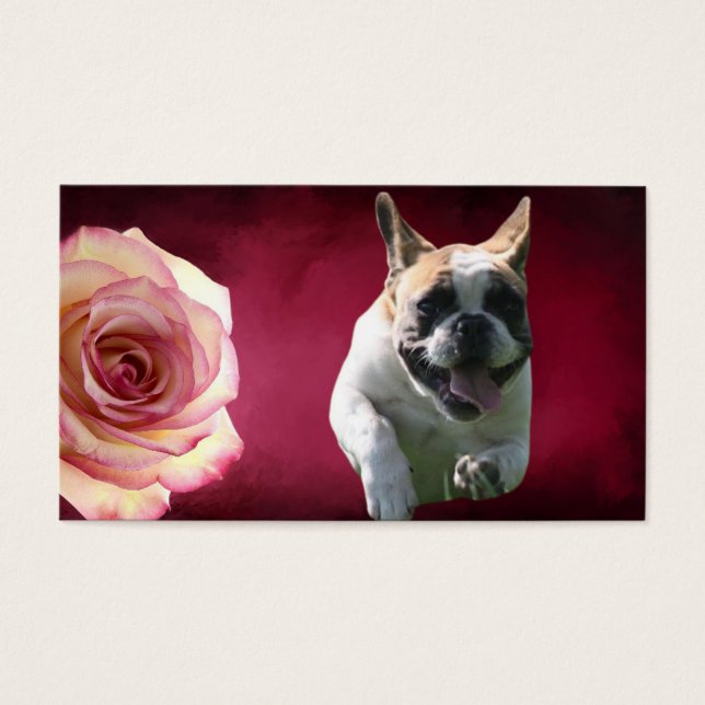 Cartes de visite des bulldogs français (Devant)