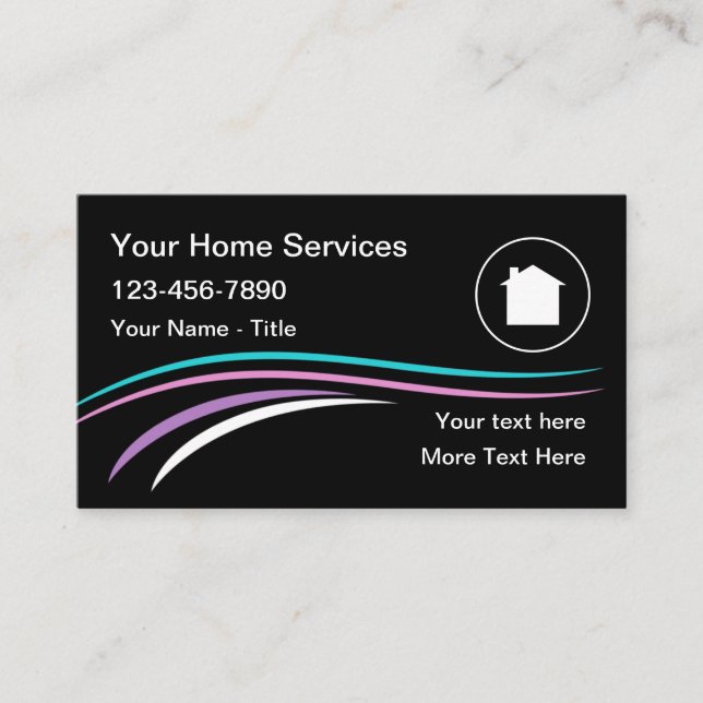 Cartes de visite des services à domicile locaux  (Devant)