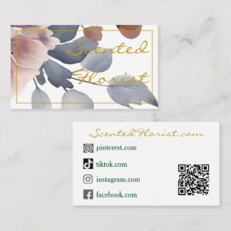 Cartes de visite - Design Golden Florist