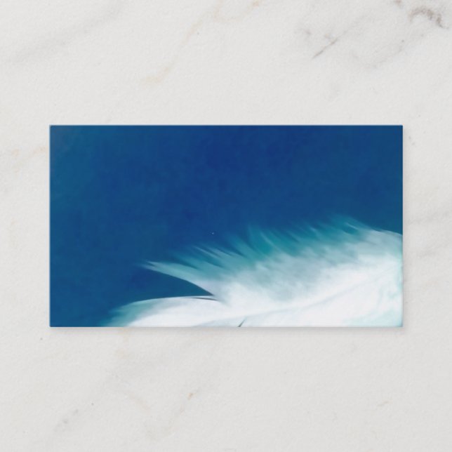 Cartes de visite d'esprit d'oiseau d'aile de plume (Devant)