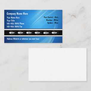 Cartes de visite d'exterminateur