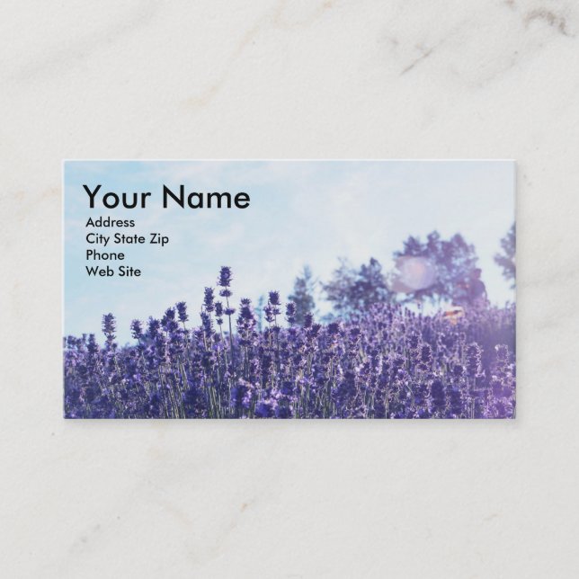 Cartes de visite d'huile essentielle avec la (Devant)