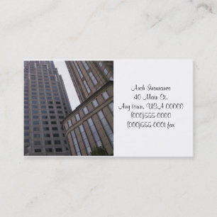 Cartes de visite d'immeubles de bureaux