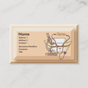 cartes de visite d'infirmière cool
