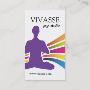 Cartes de visite d'instructeur de yoga