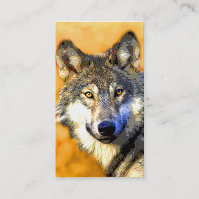 Cartes de visite d'or de yeux (loup) (Devant)