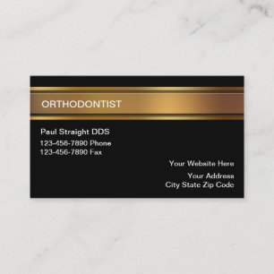 Cartes de visite d'orthodontiste