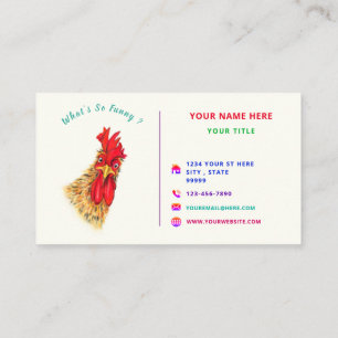 Cartes de visite drôles de coq Concevez les vôtres