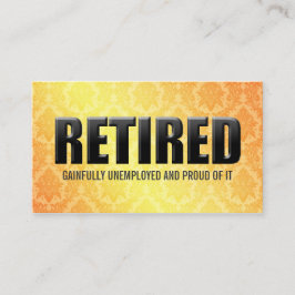 Cartes de visite drôles de retraite