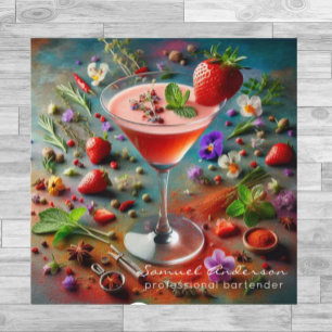 Cartes de visite du barman