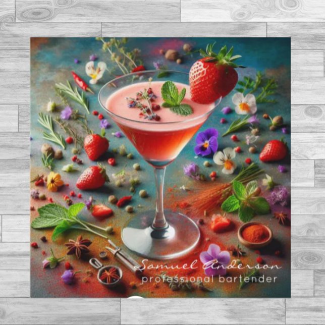 Cartes de visite du barman (Créateur téléchargé)