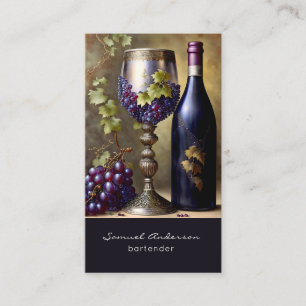 Cartes de visite du barman