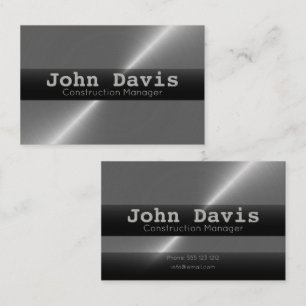 Cartes de visite du chef de la construction