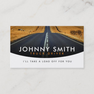 Cartes de visite du conducteur de camion Slogans