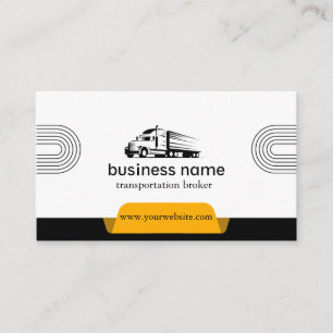 cartes de visite du courtier en transport