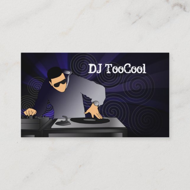Cartes de visite du DJ (Devant)