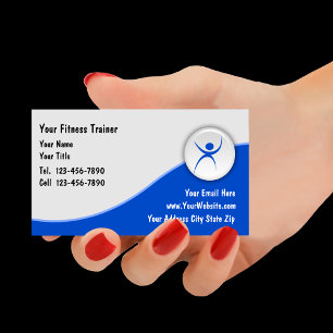Cartes de visite du formateur de fitness