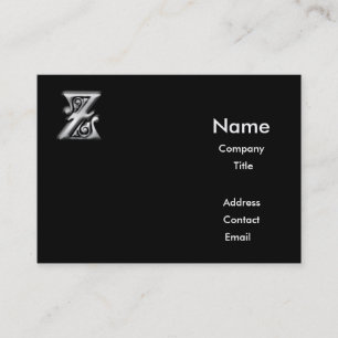 Cartes de visite du monogramme Z