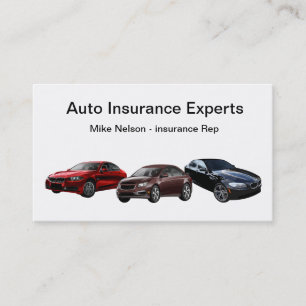 Cartes de visite du représentant de l'assurance a