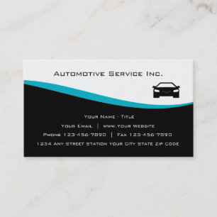 Cartes de visite du service automobile