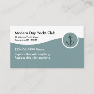 Cartes de visite du Yacht Club