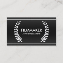 Cartes de visite élégantes Film Laurels pour cinéa