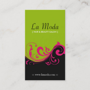 Cartes de visite élégants de salon