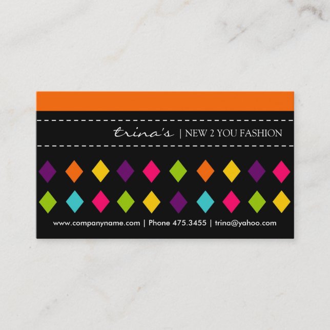 Cartes de visite élégants et audacieux (Devant)