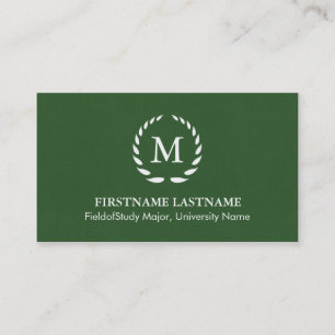Cartes de visite élégants et modernes d'étudian