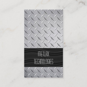 Cartes de visite en acier industriels
