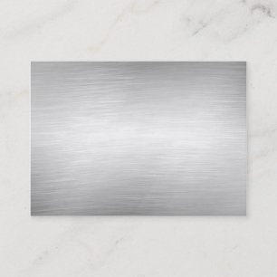 Cartes de visite en aluminium balayés en métal