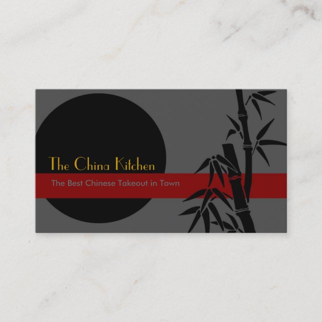 Cartes de visite en bambou (Devant)